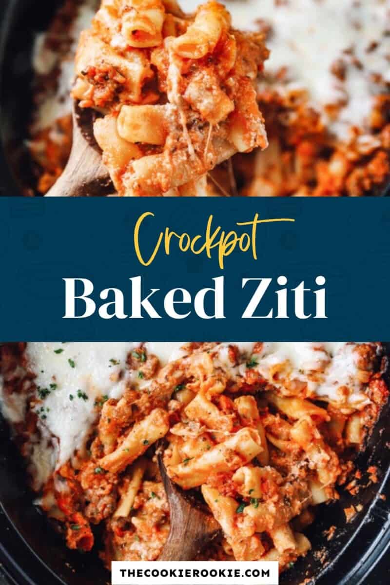 crockpot baked ziti pinterest