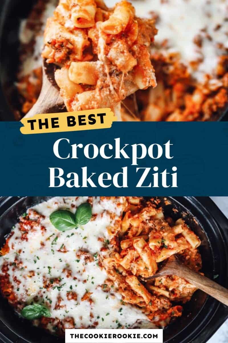 crockpot baked ziti pinterest