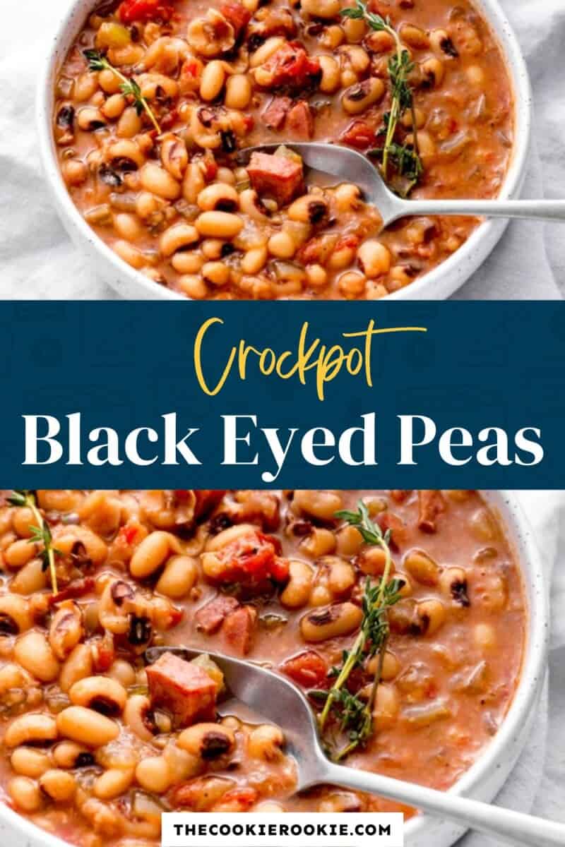 crockpot black eyed peas pinterest