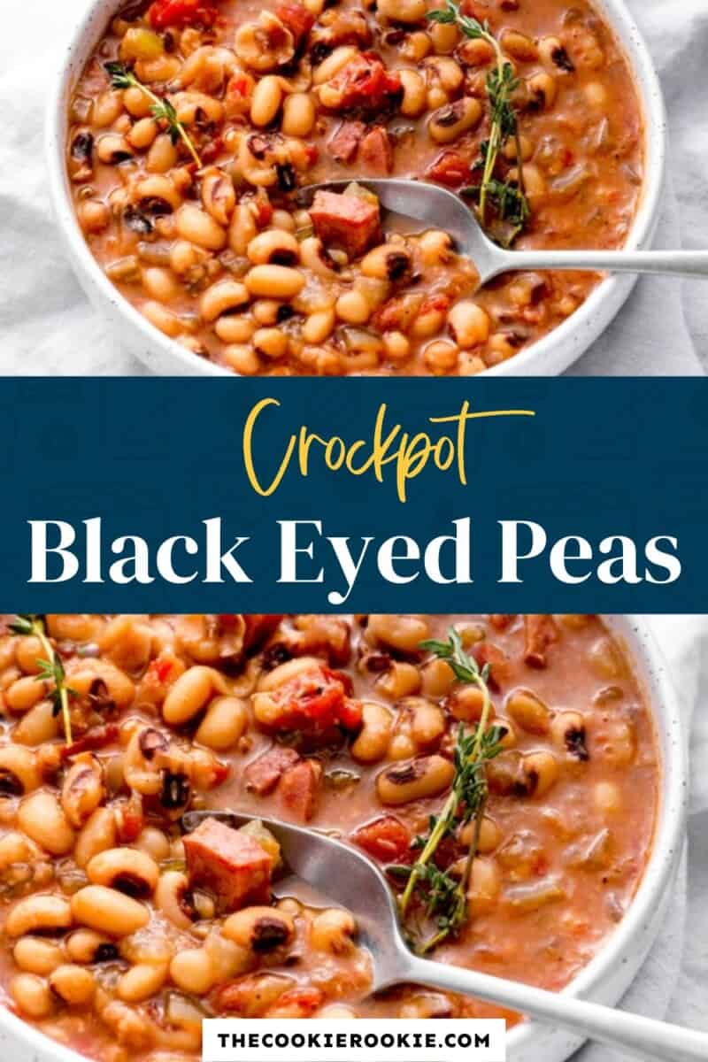crockpot black eyed peas pinterest