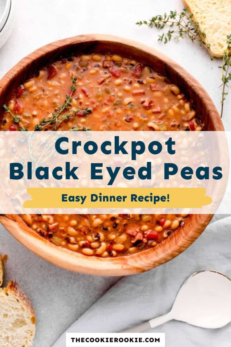 crockpot black eyed peas pinterest