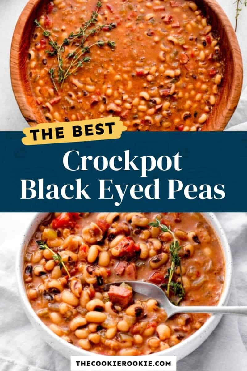 crockpot black eyed peas pinterest
