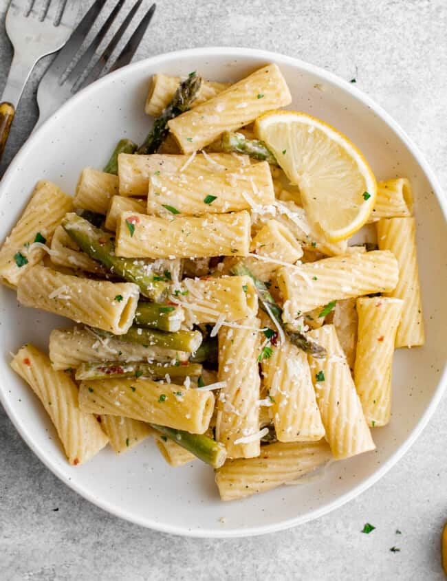 lemon asparagus pasta