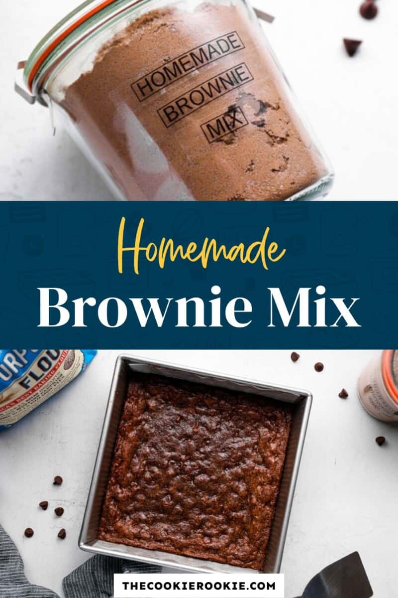 homemade brownie mix pinterest