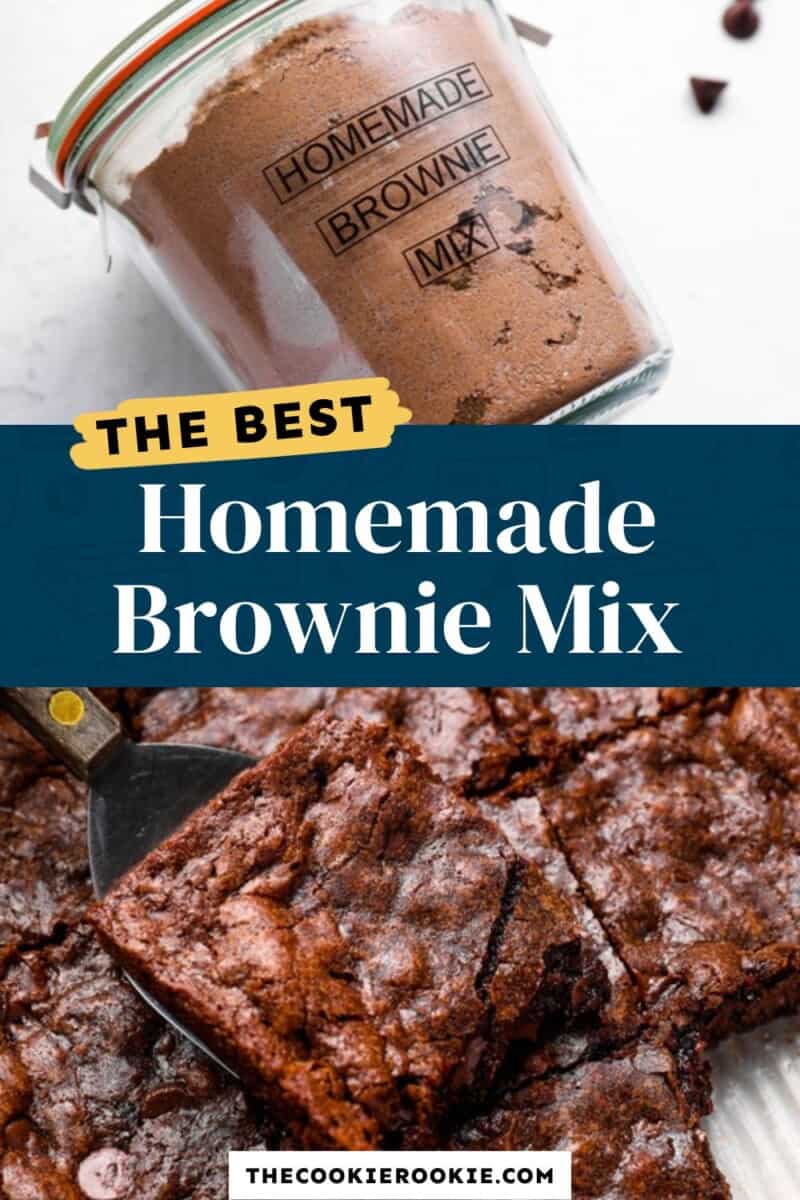 the ultimate homemade brownie mix with a touch of bread pudding