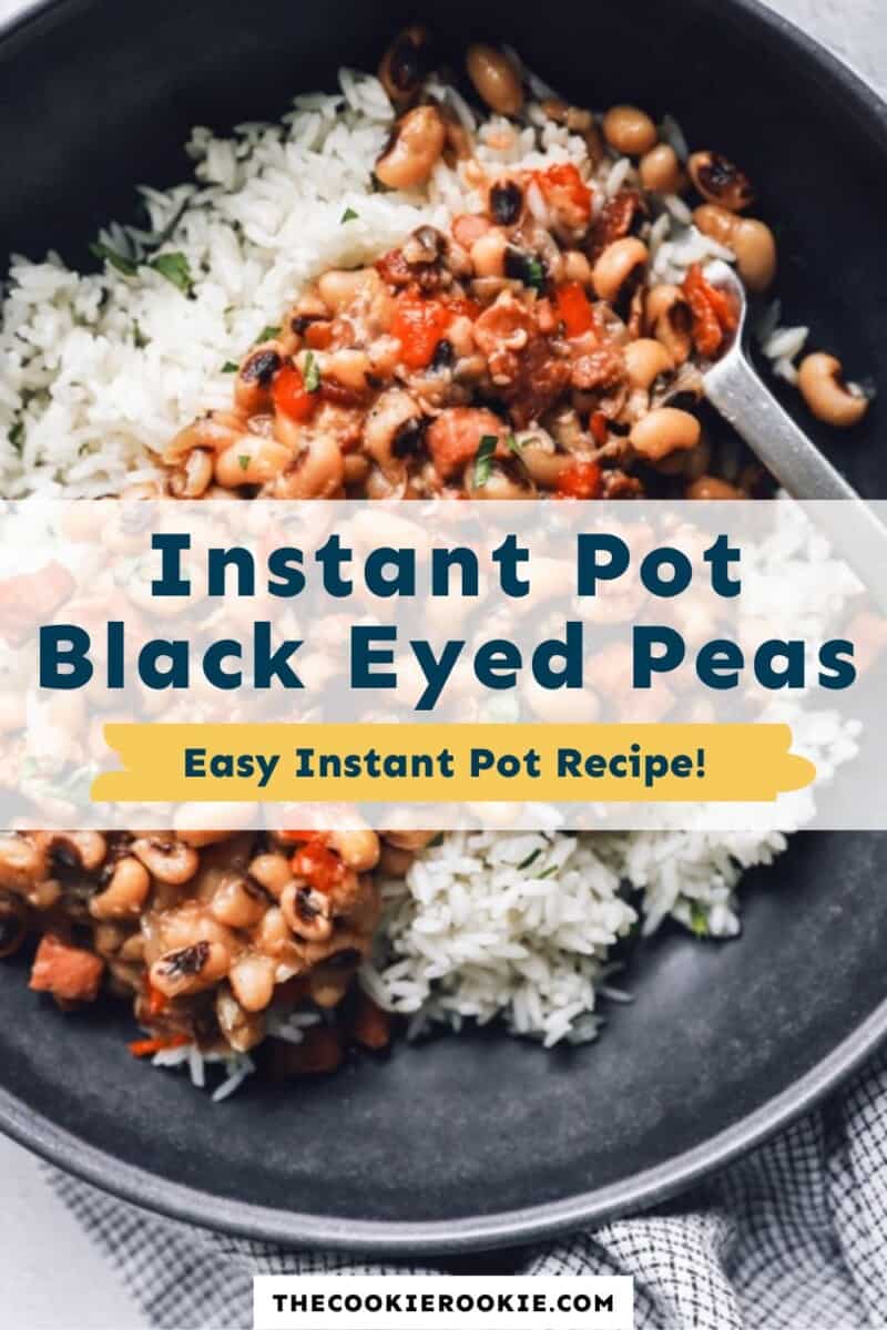 instant pot black eyed peas pinterest