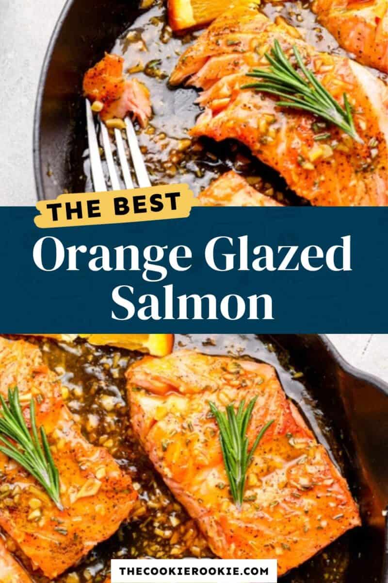 orange glazed salmon pinterest