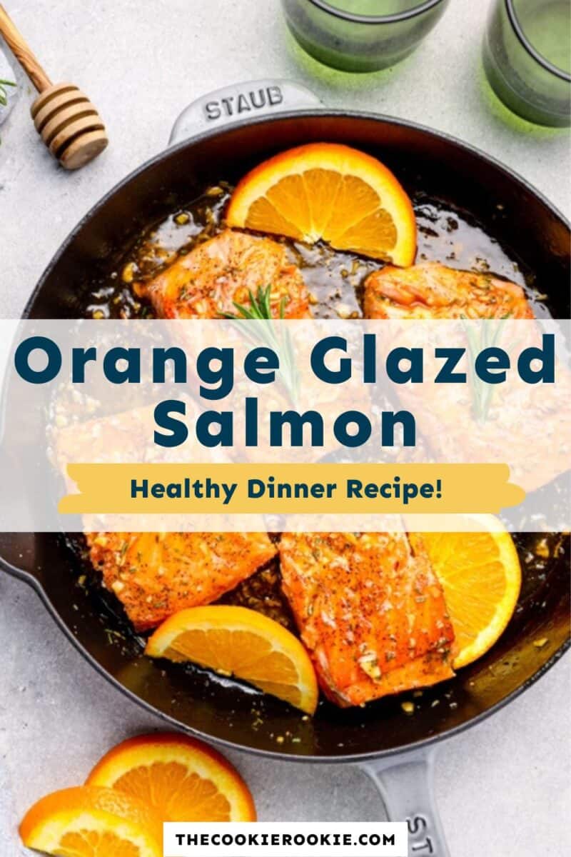 orange glazed salmon pinterest