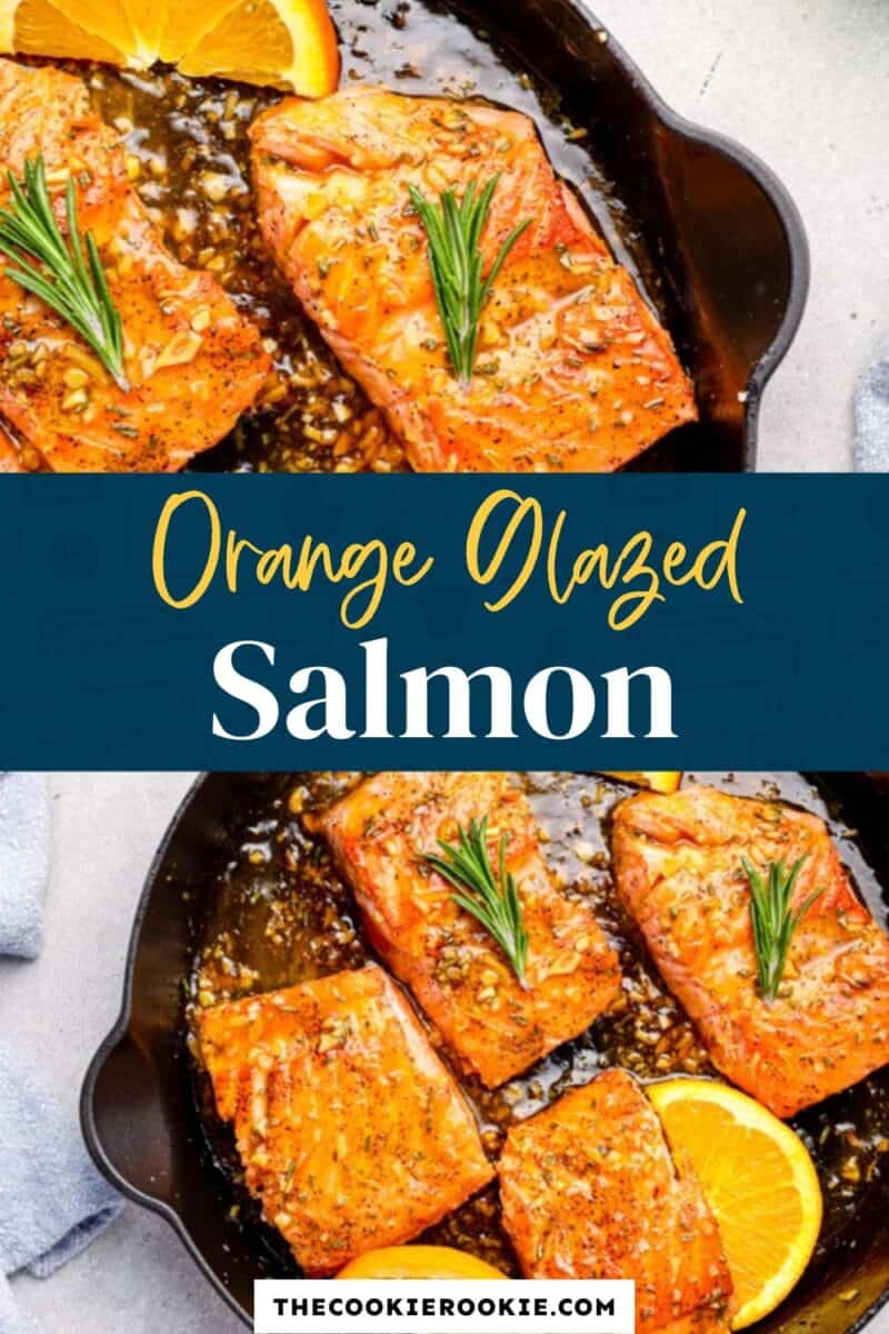 orange glazed salmon pinterest