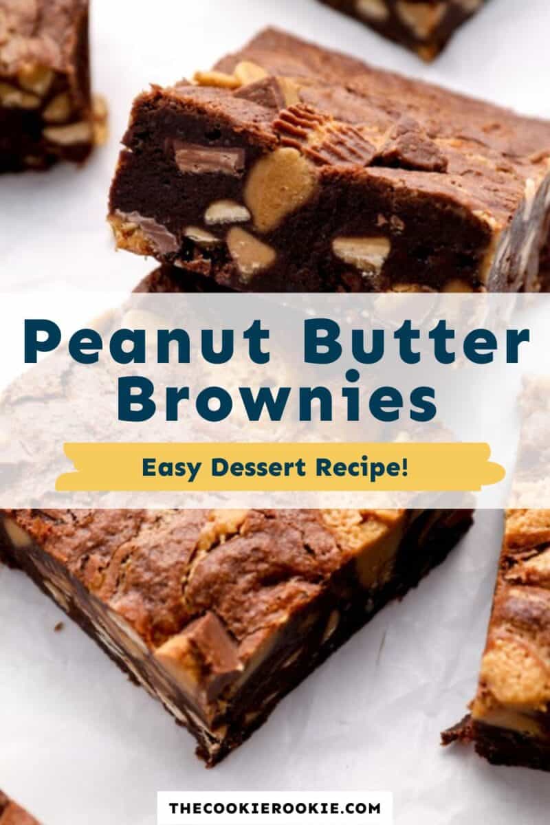 peanut butter brownies pinterest