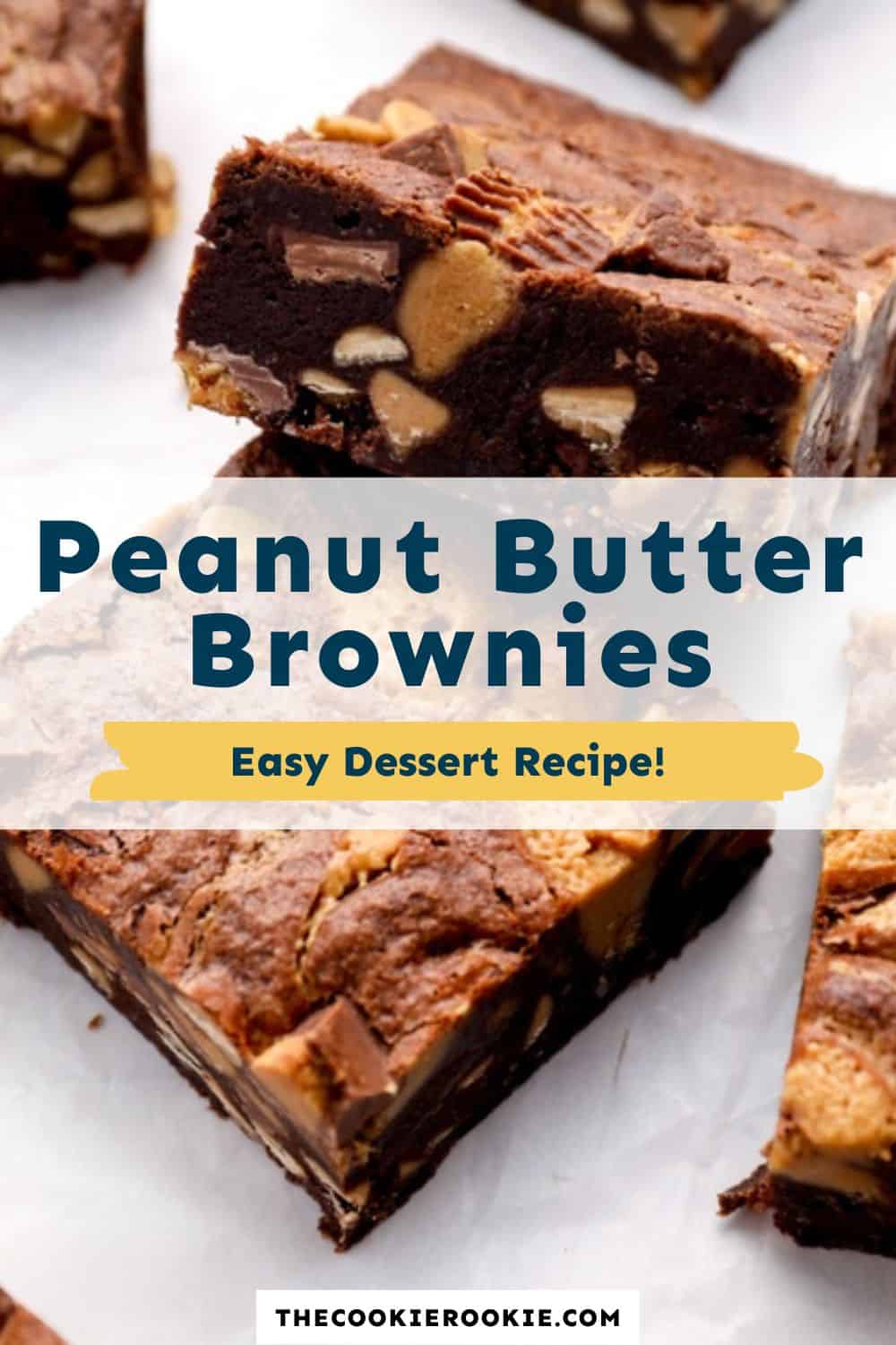 Peanut Butter Brownies The Cookie Rookie®