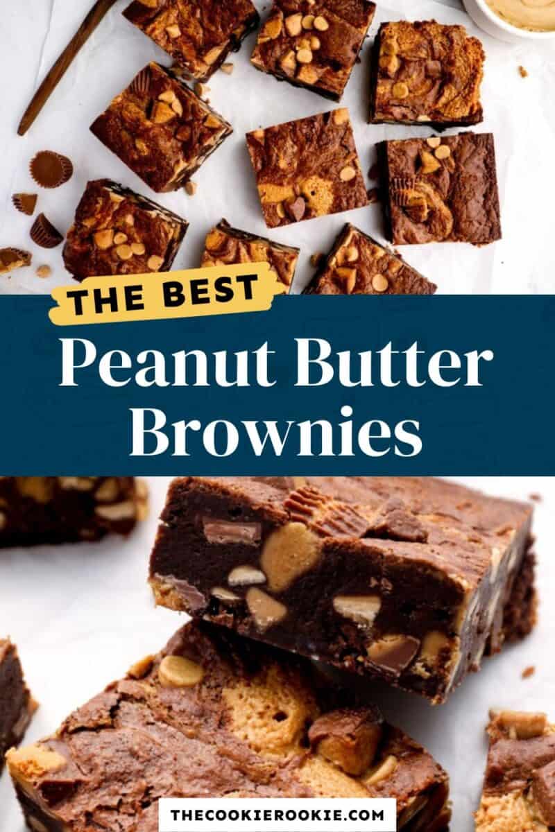 peanut butter brownies pinterest