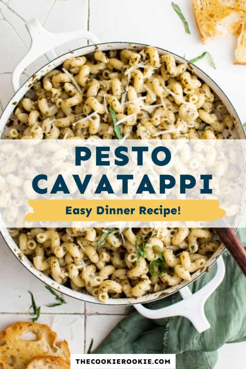 pesto cavatappi pinterest