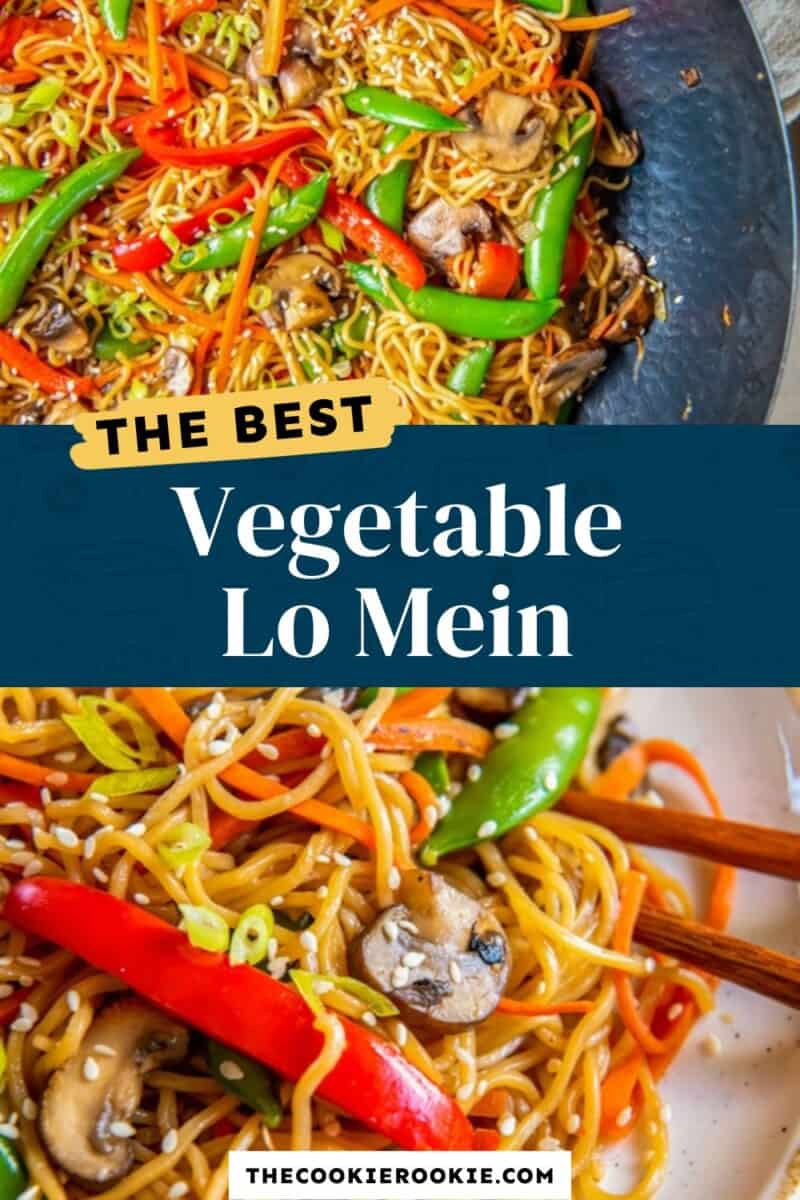 The superior vegetable lo mein noodles.