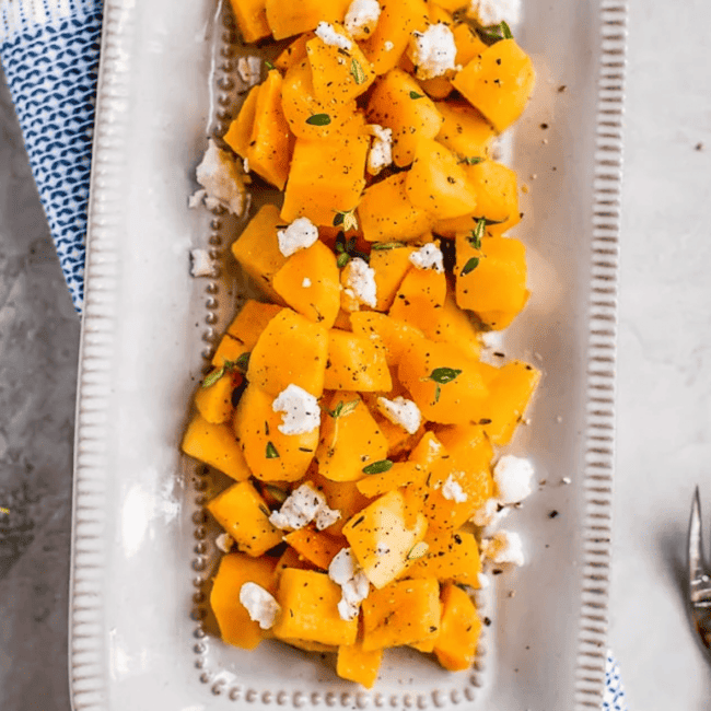 baked butternut squash featured