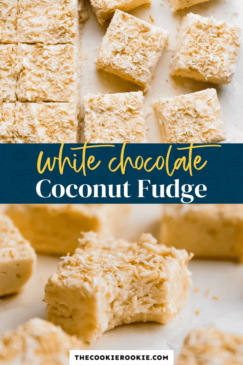 coconut fudge pinterest