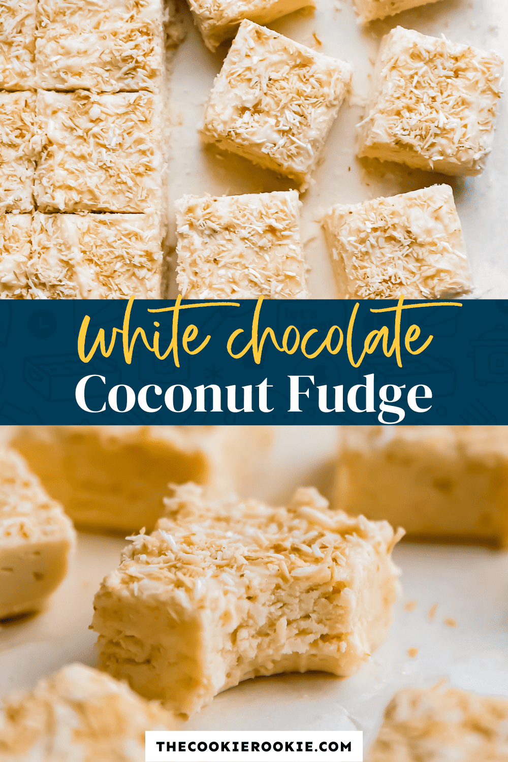 Coconut fudge recipe the cookie rookie 