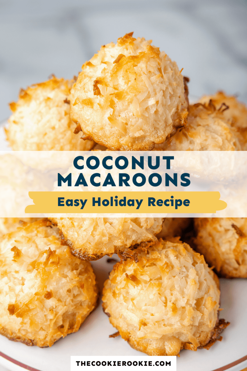 Easy holiday recipe for coconut macaroons.