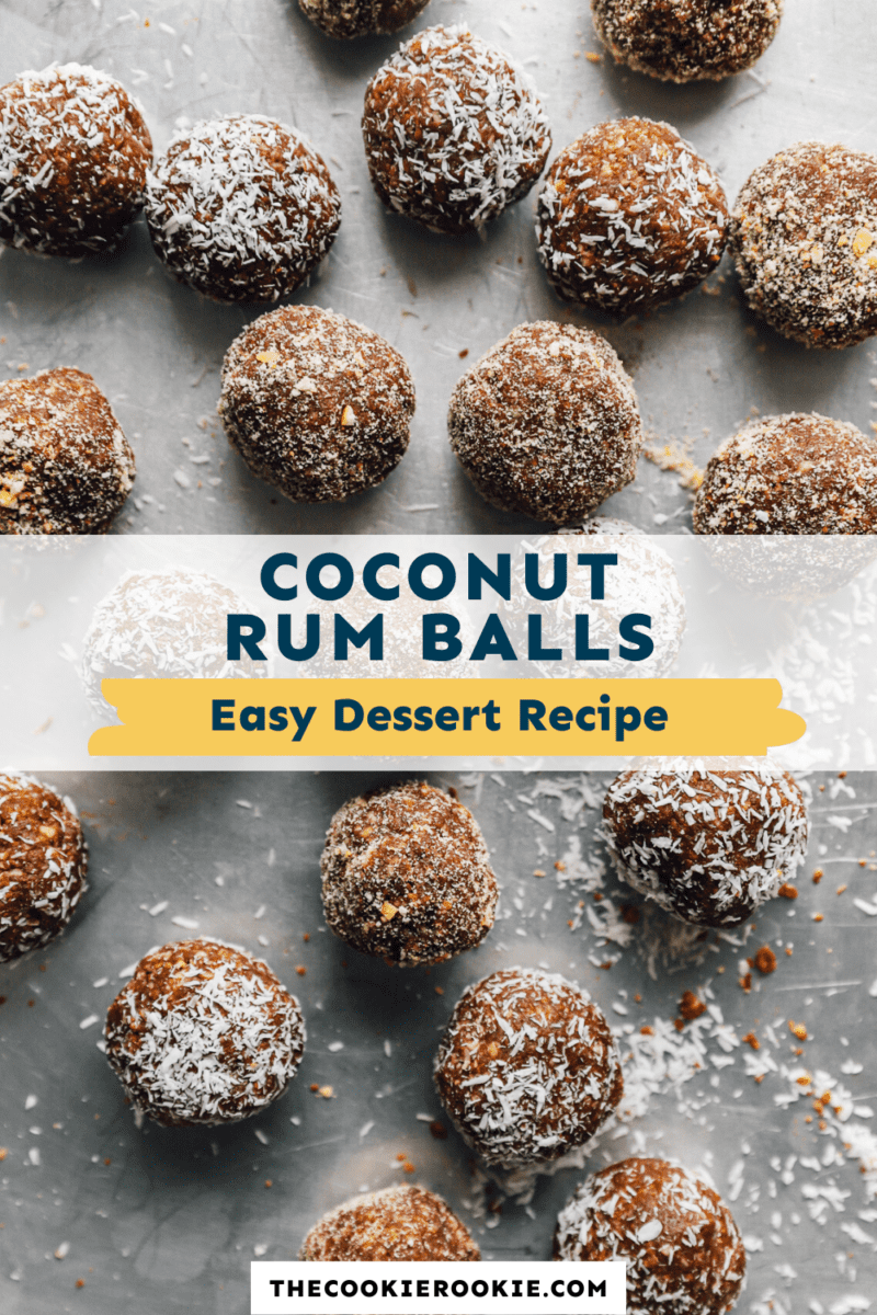coconut rum balls pinterest