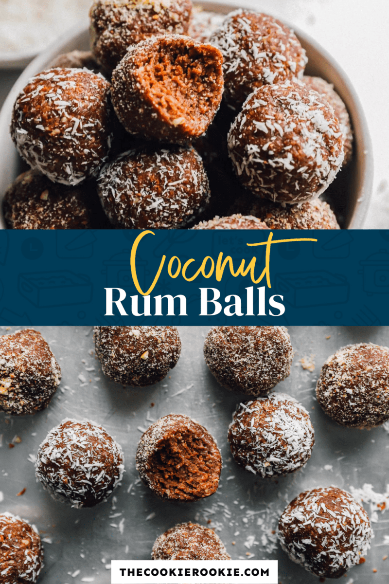 coconut rum balls pinterest