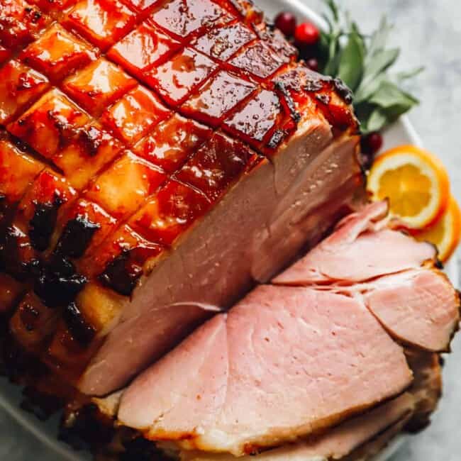 featured brown sugar glazed ham.