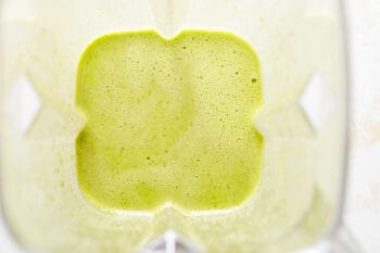 green mojo sauce in a blender