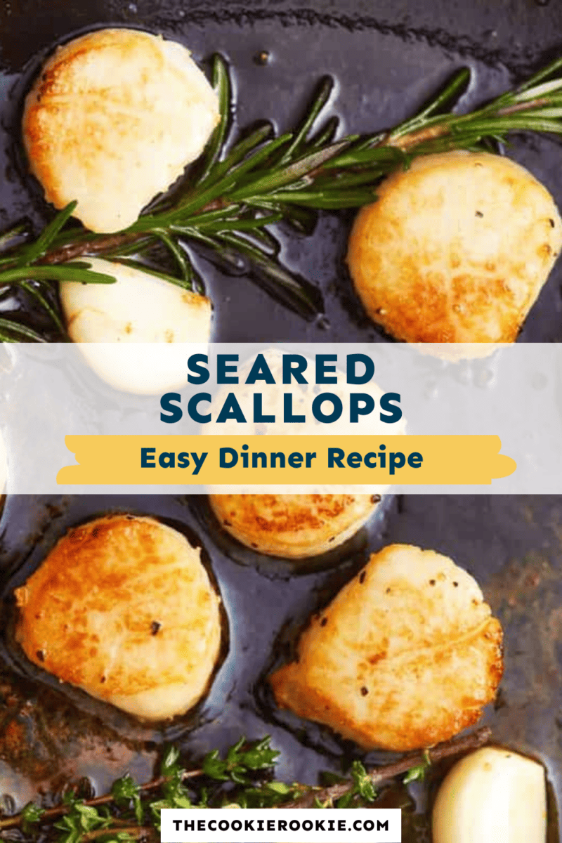 Learn how to sear Scallops in a skillet with the flavors of rosemary and thyme.