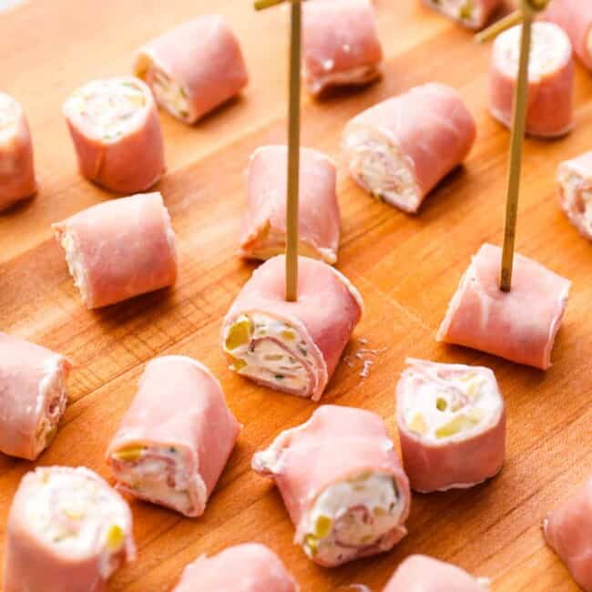 featured ham roll ups.