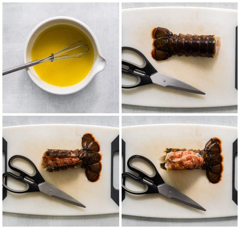 step by step photos for how to make lobster tails.