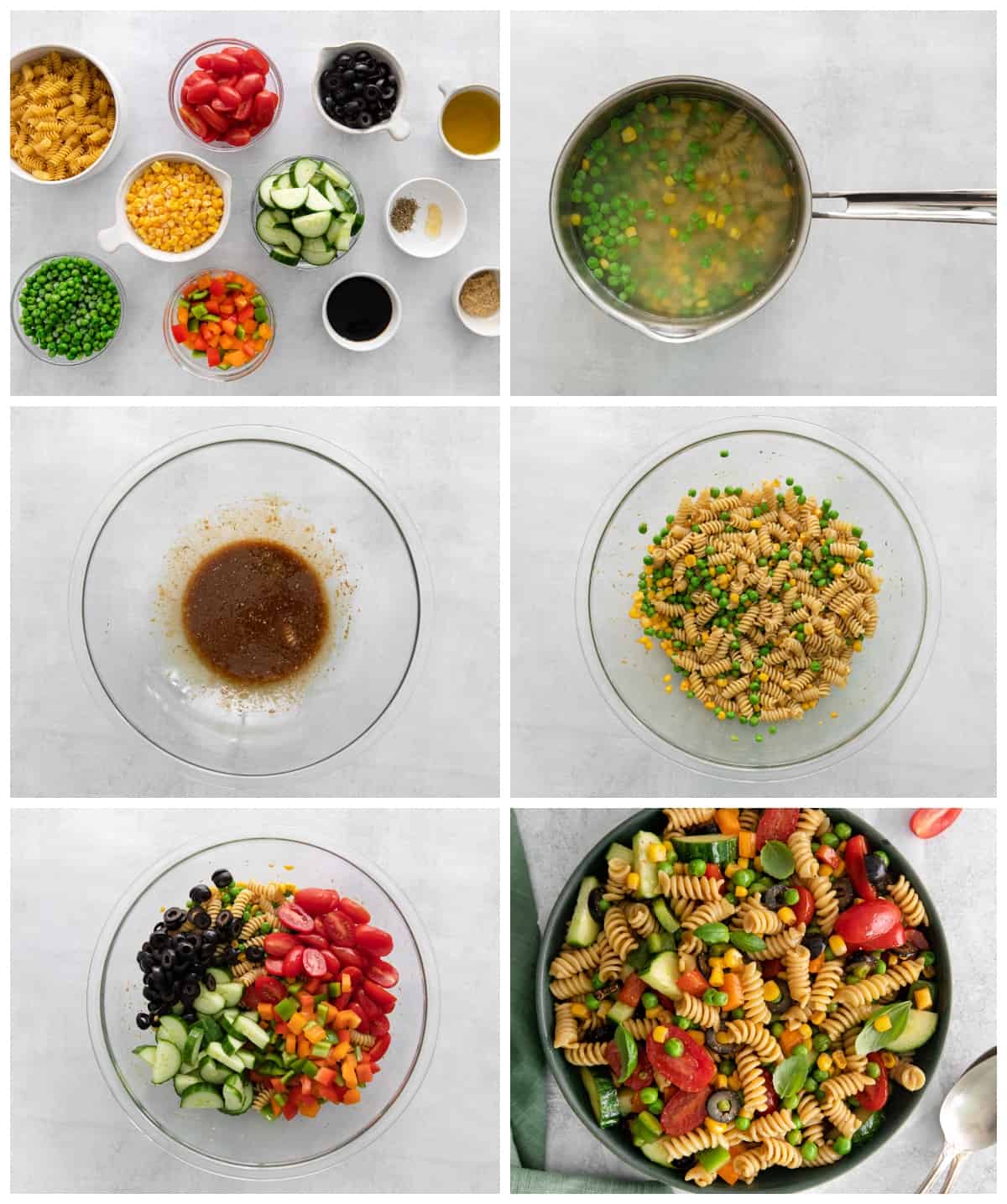 how to make veggie pasta salad step by step photo instructions 