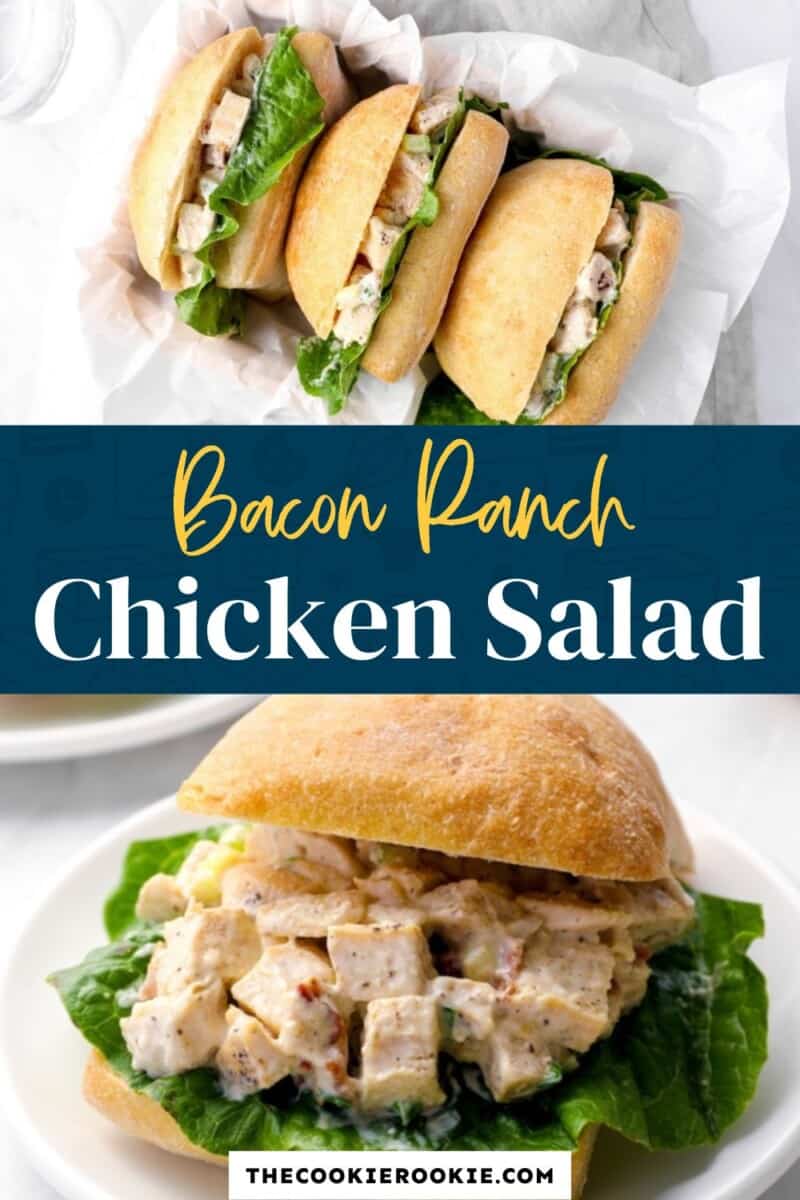 Bacon Ranch Chicken Salad Recipe - The Cookie Rookie®