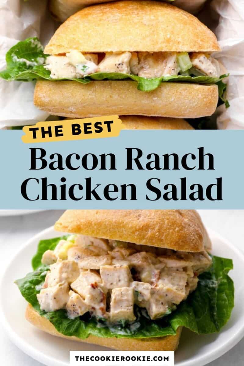 bacon ranch chicken salad pinterest