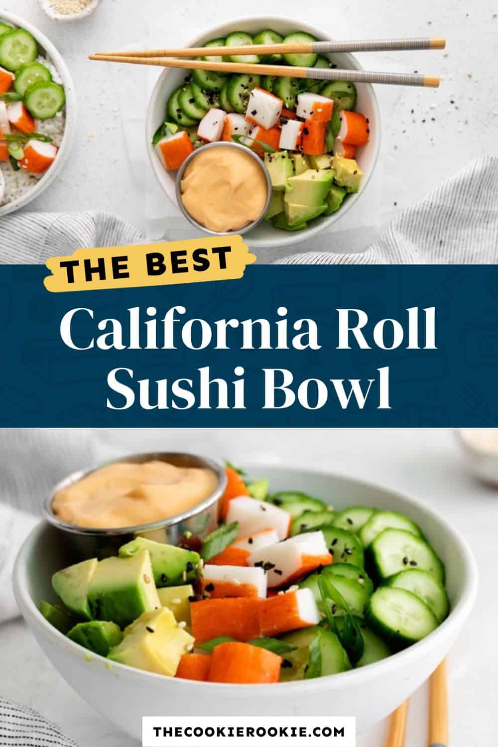 California Roll Sushi Bowl Recipe - The Cookie Rookie®