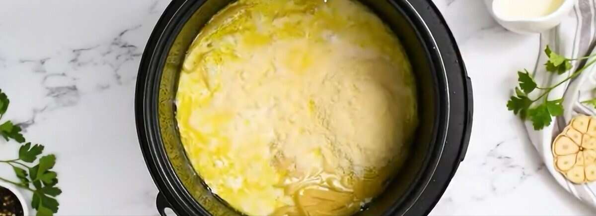 Making the Alfredo sauce in the Instant Pot.  - 10