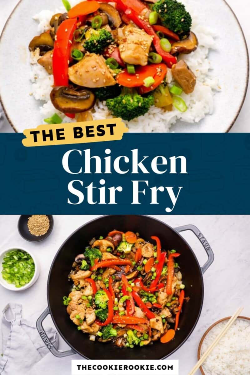 Delicious chicken stir fry.