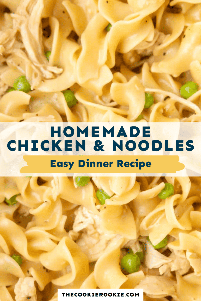 Easy chicken and noodles recipe.
