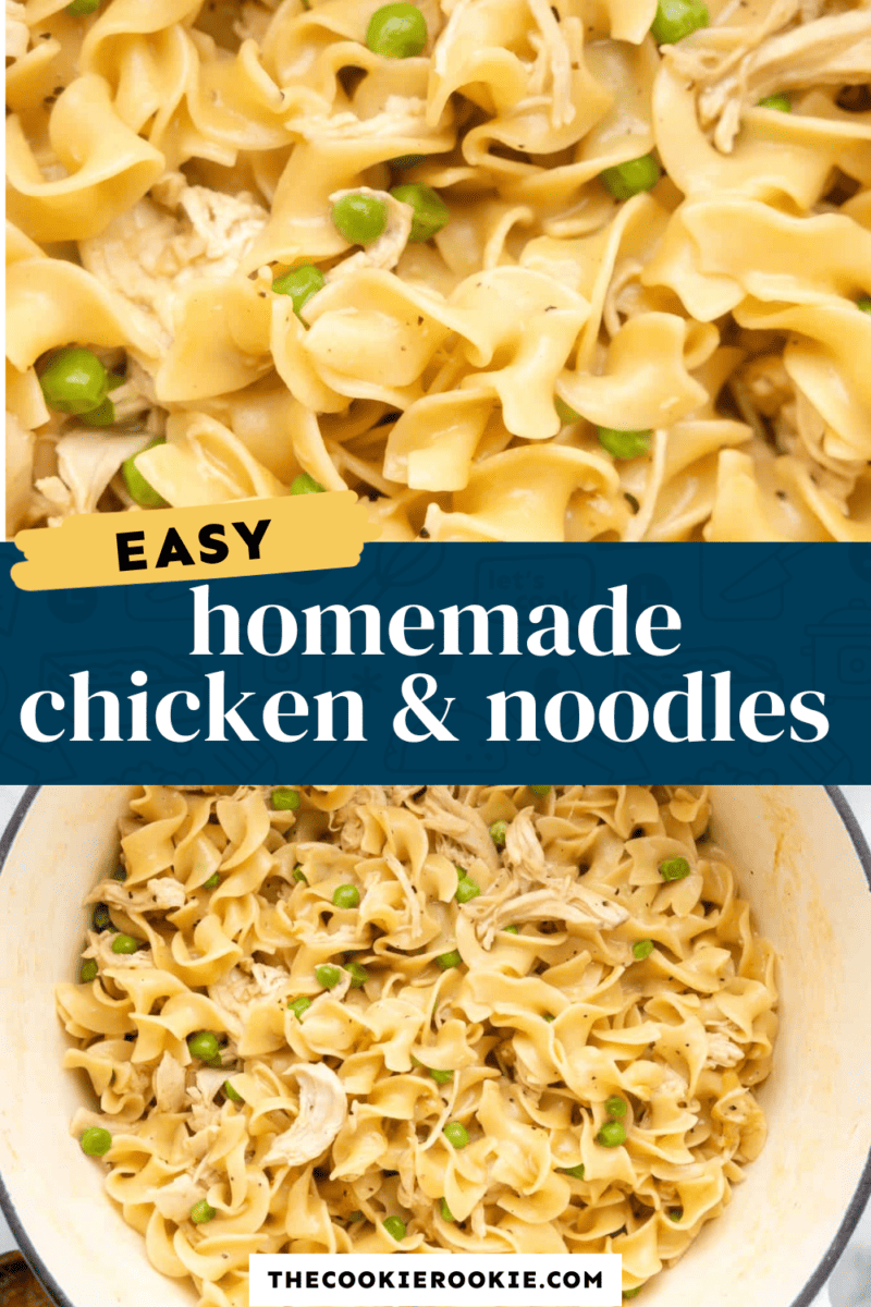 Easy homemade chicken and noodles.