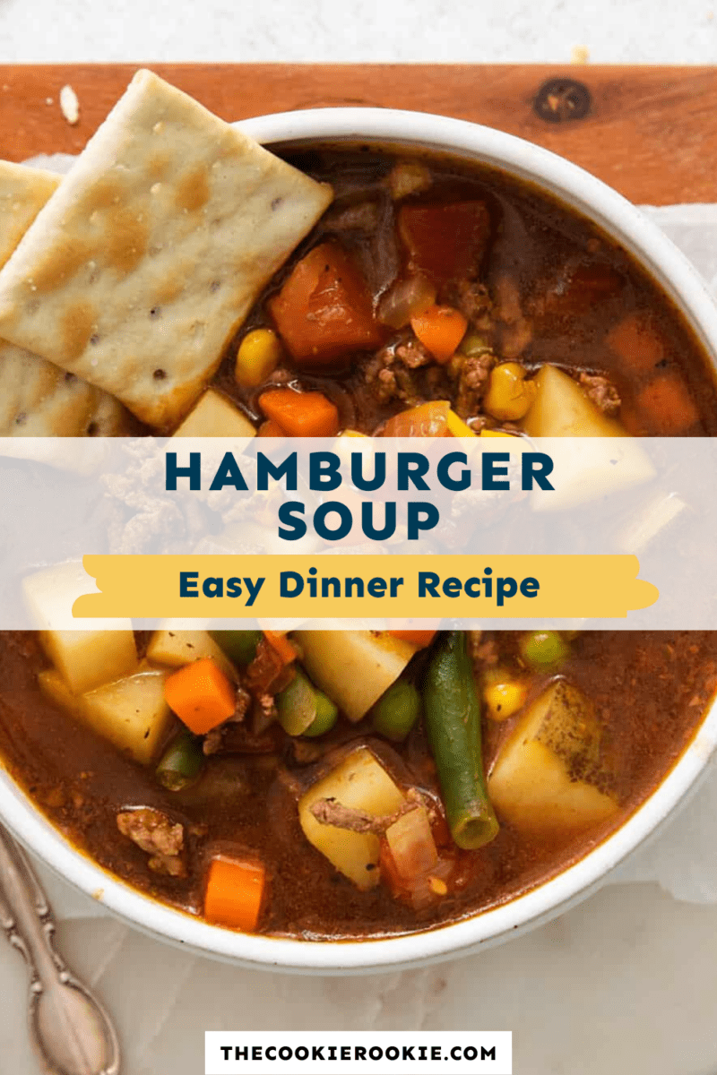 hamburger soup pinterest