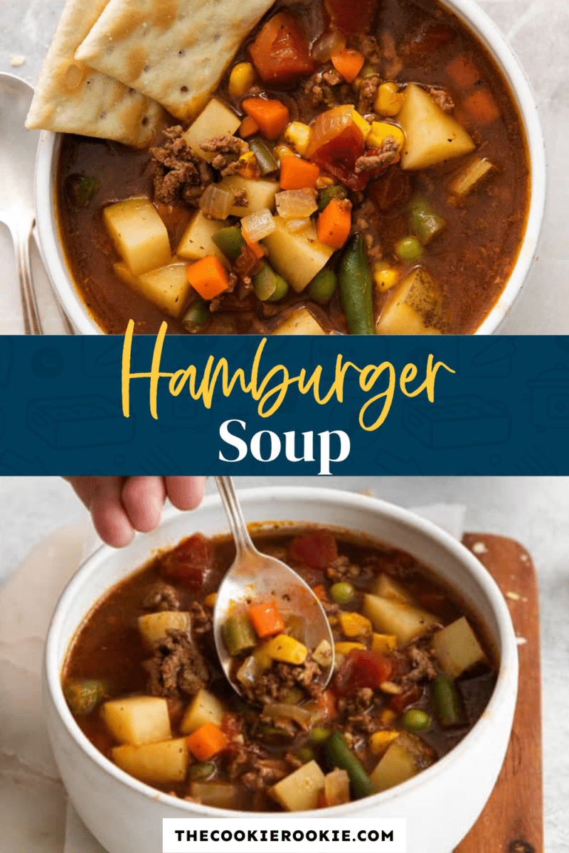 hamburger soup pinterest