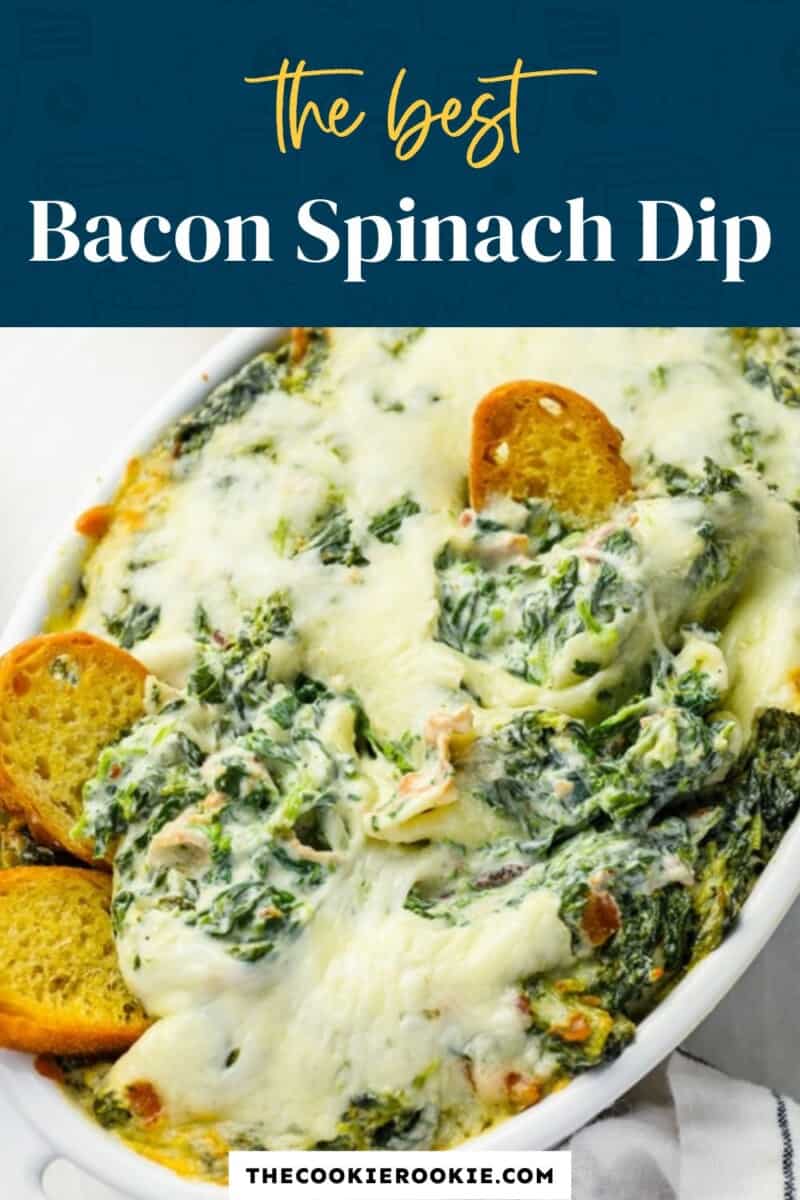 bacon spinach dip pinterest