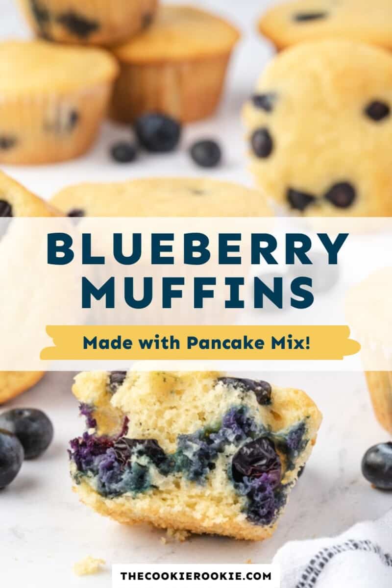 blueberry pancake mix muffins pinterest