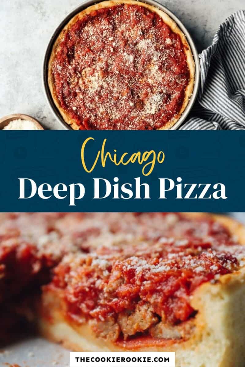 Chicago Deep Dish Pizza Recipe - The Cookie Rookie®