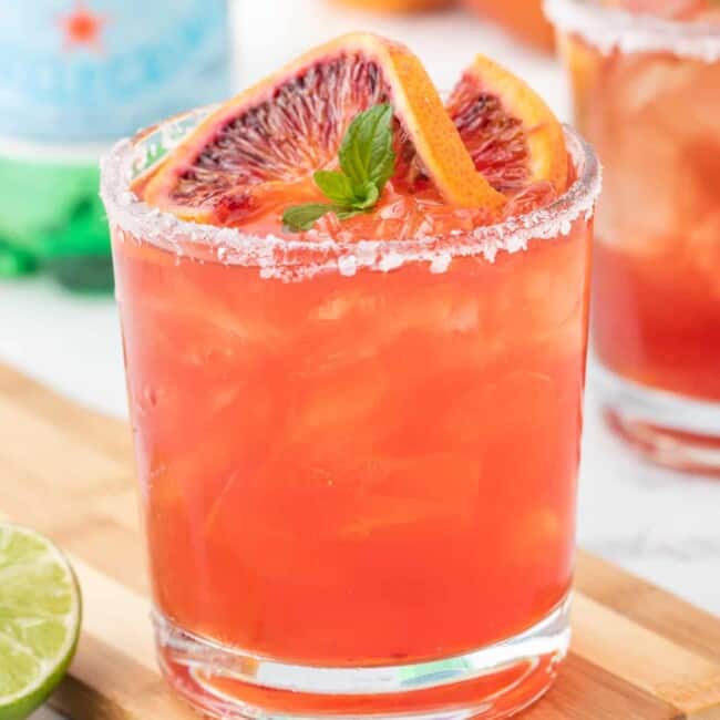 featured blood orange margarita.