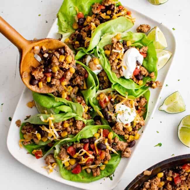 featured taco lettuce wraps.