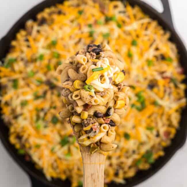 featured taco mac and cheese.