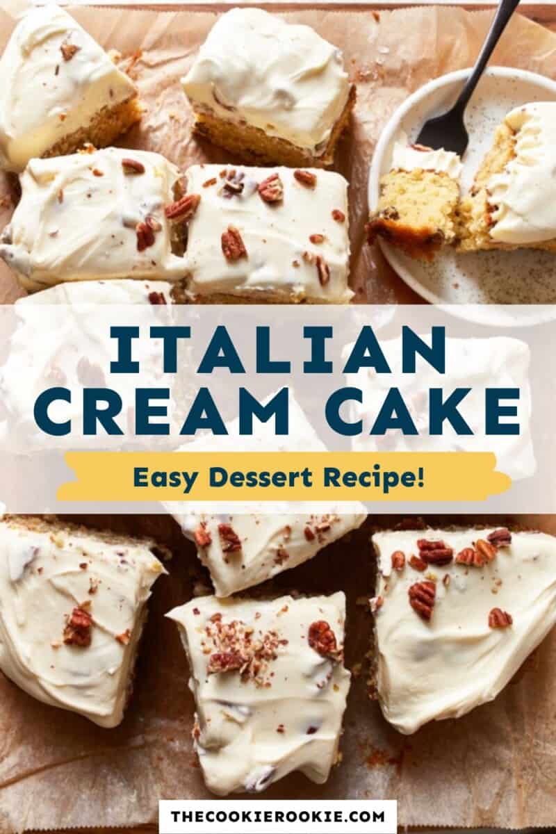 Italian cream cake pinterest