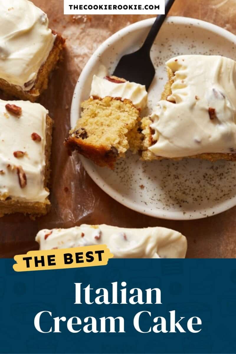 Italian cream cake pinterest