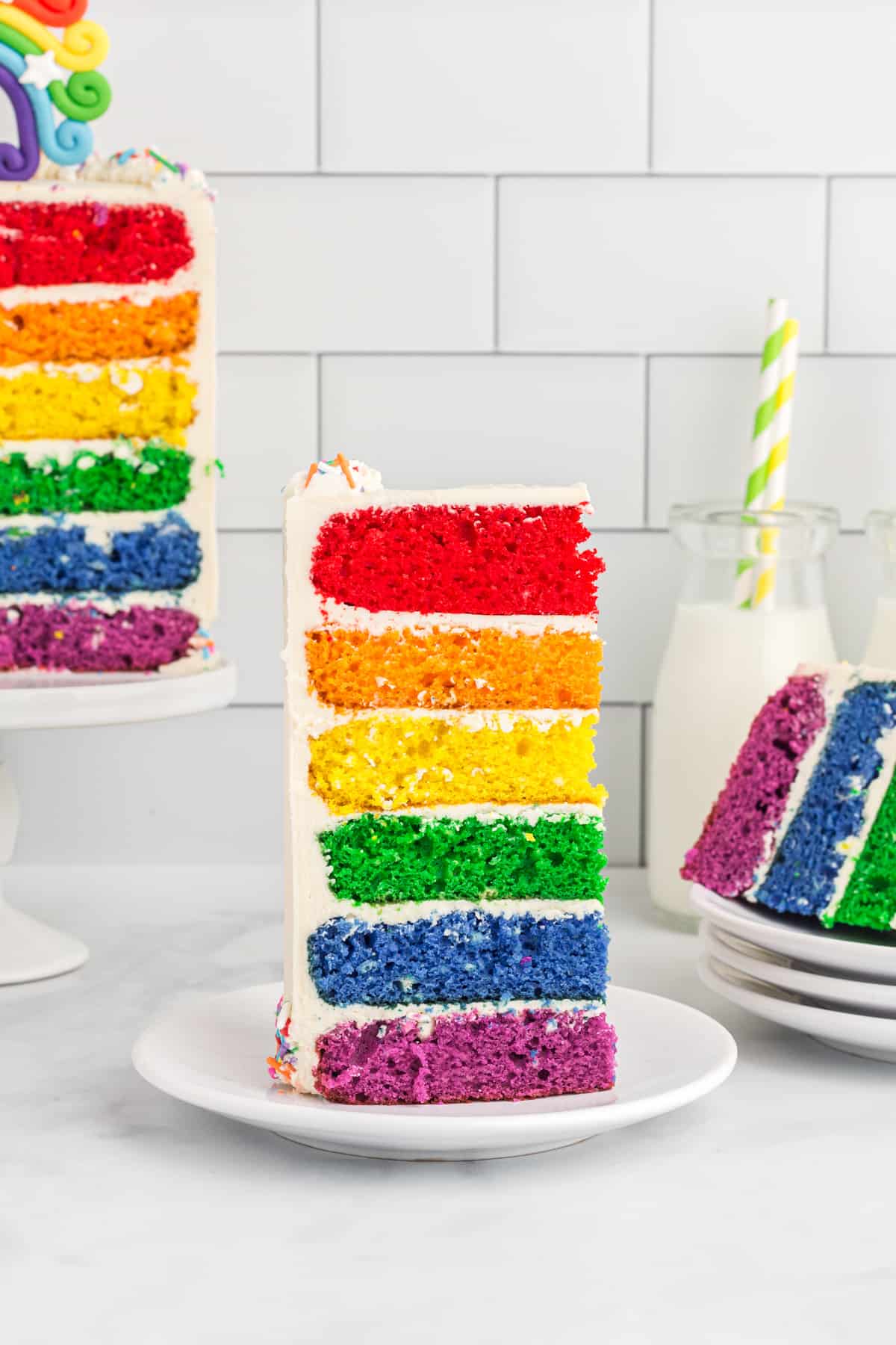 How to make a rainbow cake topper - Love Cake Create