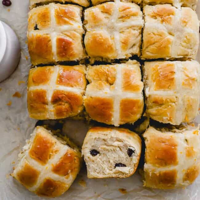 featured hot cross buns.