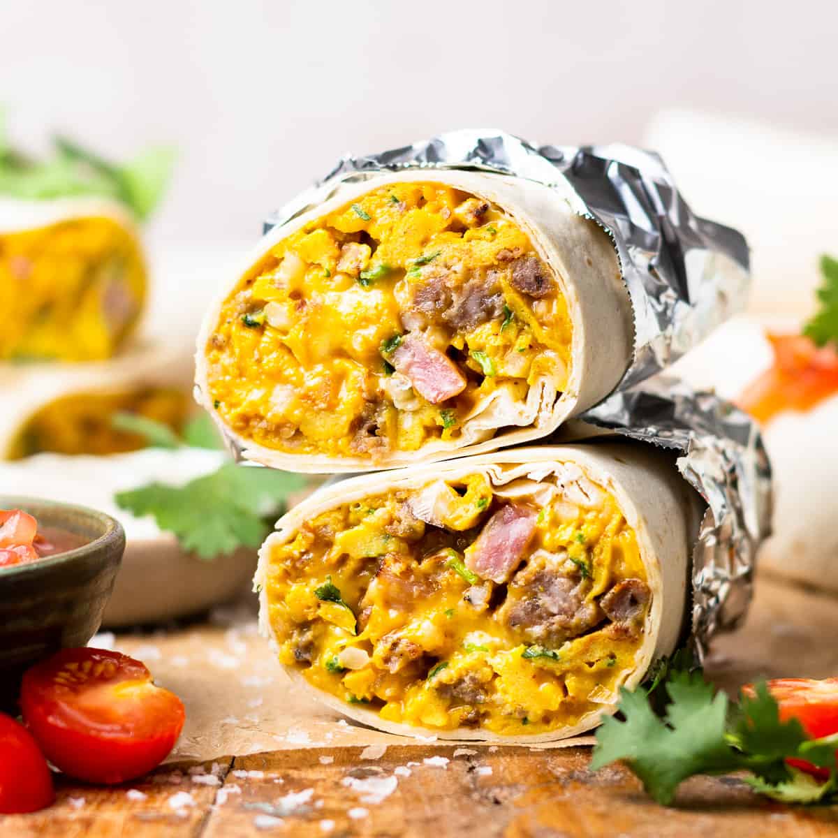 Make Ahead Breakfast Wraps